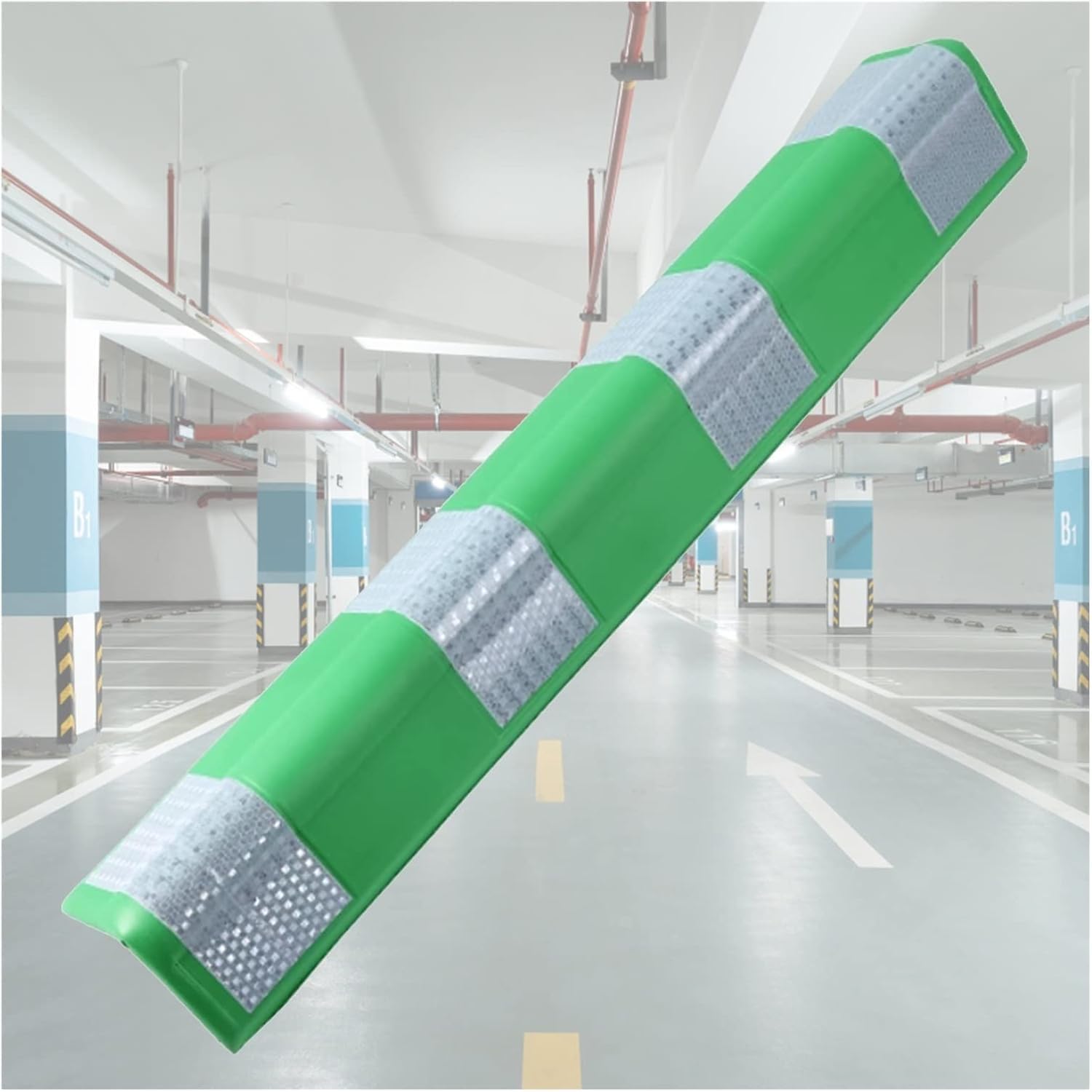 WDSOPK garage wall protector,wall corner protector, Parking Garages Anti-Scratch Corner Guards Reflective Car Parking Protector Bumper 0.6cm Thick,Green,20pcs (Green 24pcs)