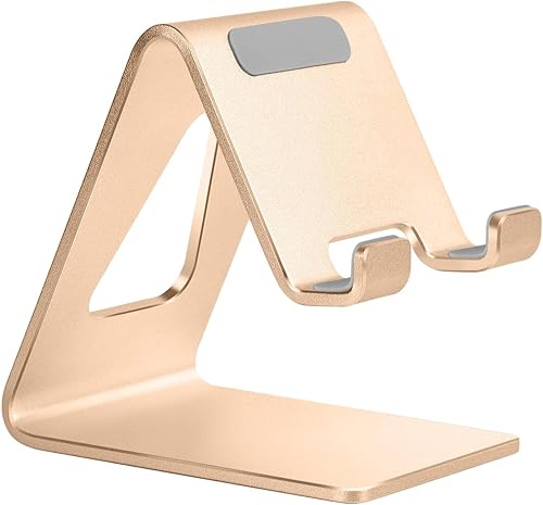 Soporte de teléfono celular de escritorio, soporte de aluminio para iPhone 17 16 15 14 13 12 pro Mini 11 X Xs max 8 7 6 6s Plus SE Samsung todos los