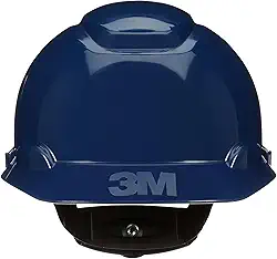 3M, Capacete de Segurança H-710, Secure Fit com Suspensão de Catraca e Sensor UV - Azul Escuro