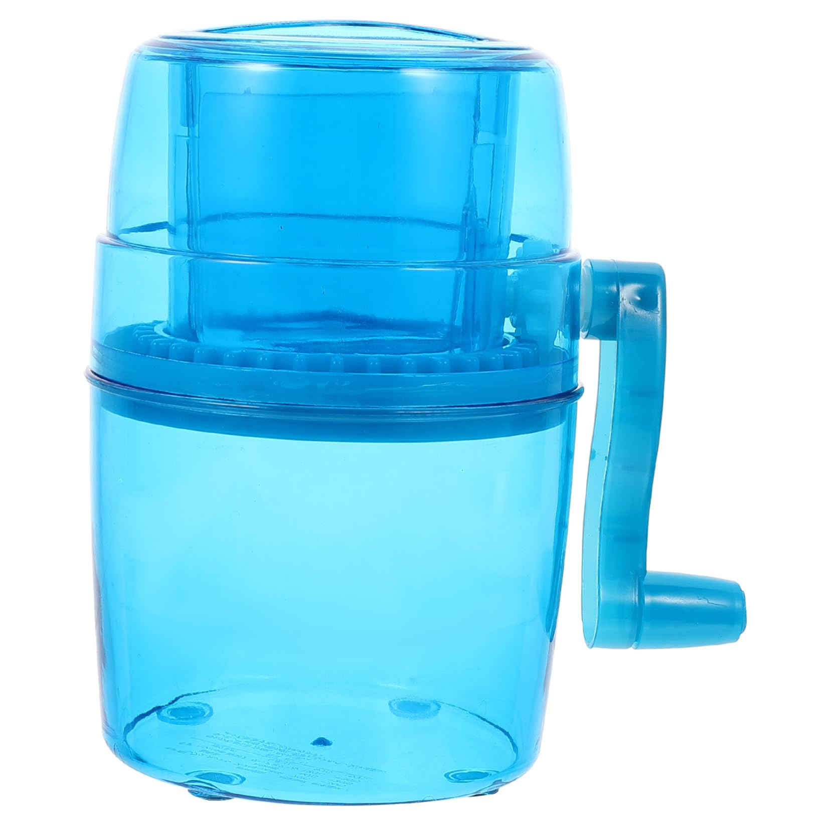 NUOBESTY Tritaghiaccio Manuale Portatile per Casa e Picnic, Macchina per Ghiaccio Blu in Pp e Abs, Prodotto per Stagione Calda