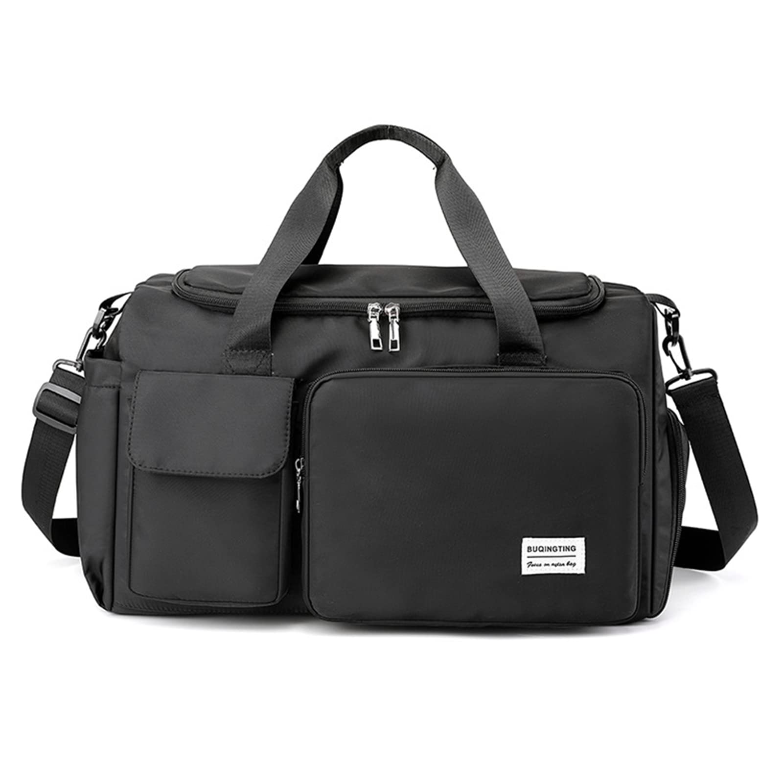 corios Travel Duffel Bag for Women and Men Sports Gym Tote Bag, Black-picture-17