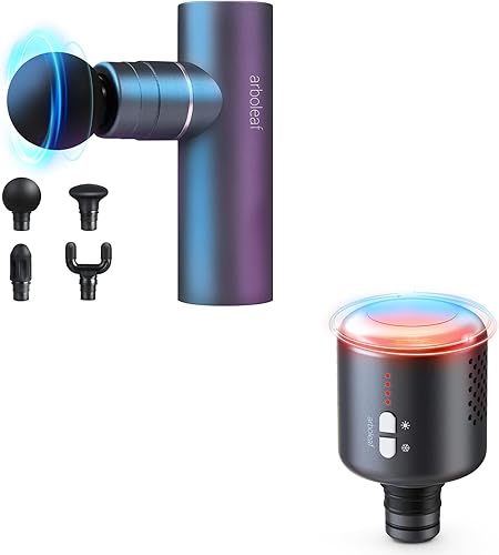 Pistola de masaje y cabeza de pistola de masaje caliente y fría