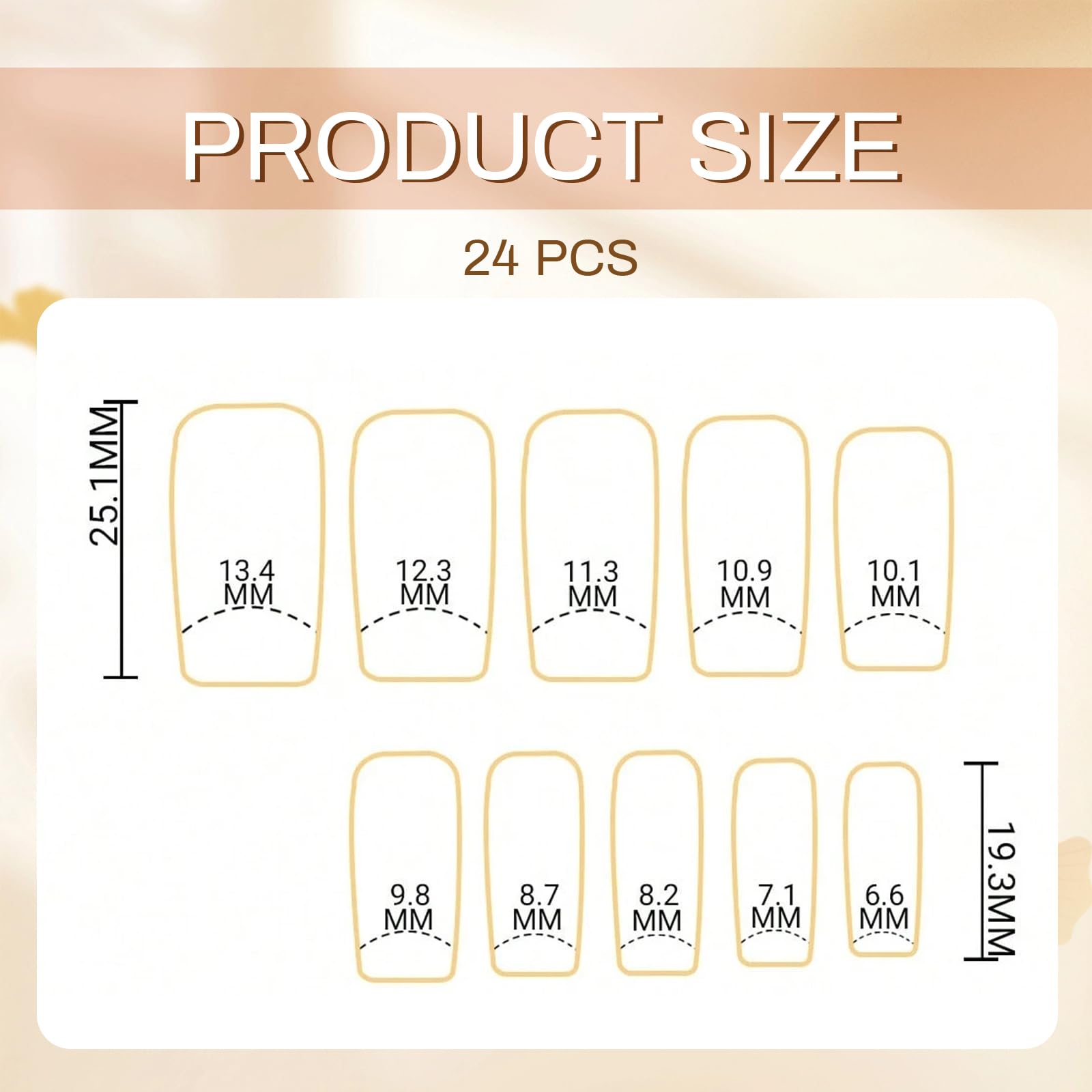Shimmerz 24 Pieces Gold Glitter Gradient Fish Scale Pattern Full Cover False Nails Glossy Stick On Nails for Women Nail Art Manicure - Image 2