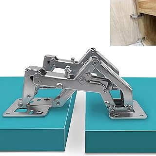 4pcs 170 Degree Hidden Hinge Frameless Cabinet Heavy-Duty Hinges Hydraul...