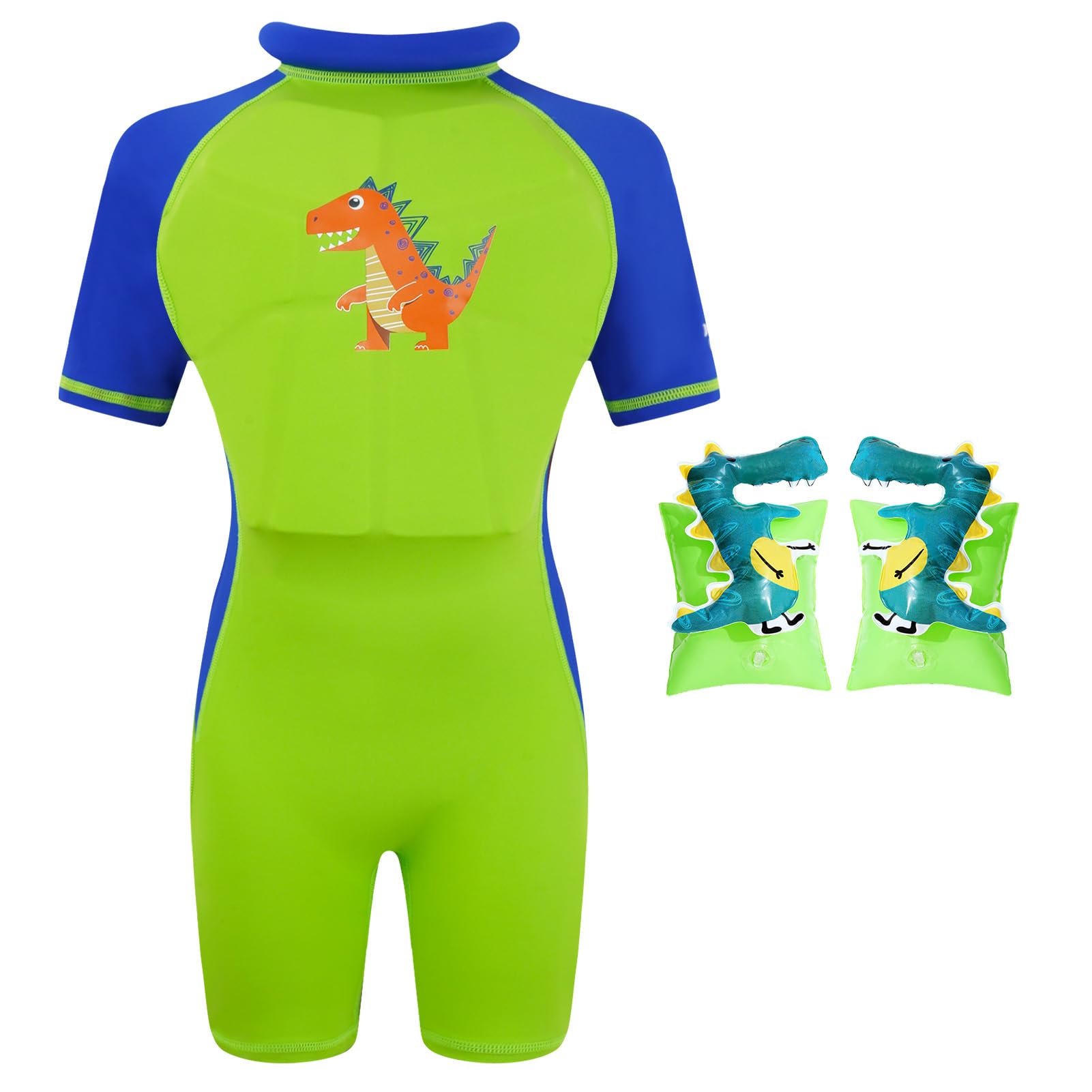 GogokidsFloat Swimsuit for Boys Girls, Kids One Piece Swimwear Float Suit for Swimming Trainer