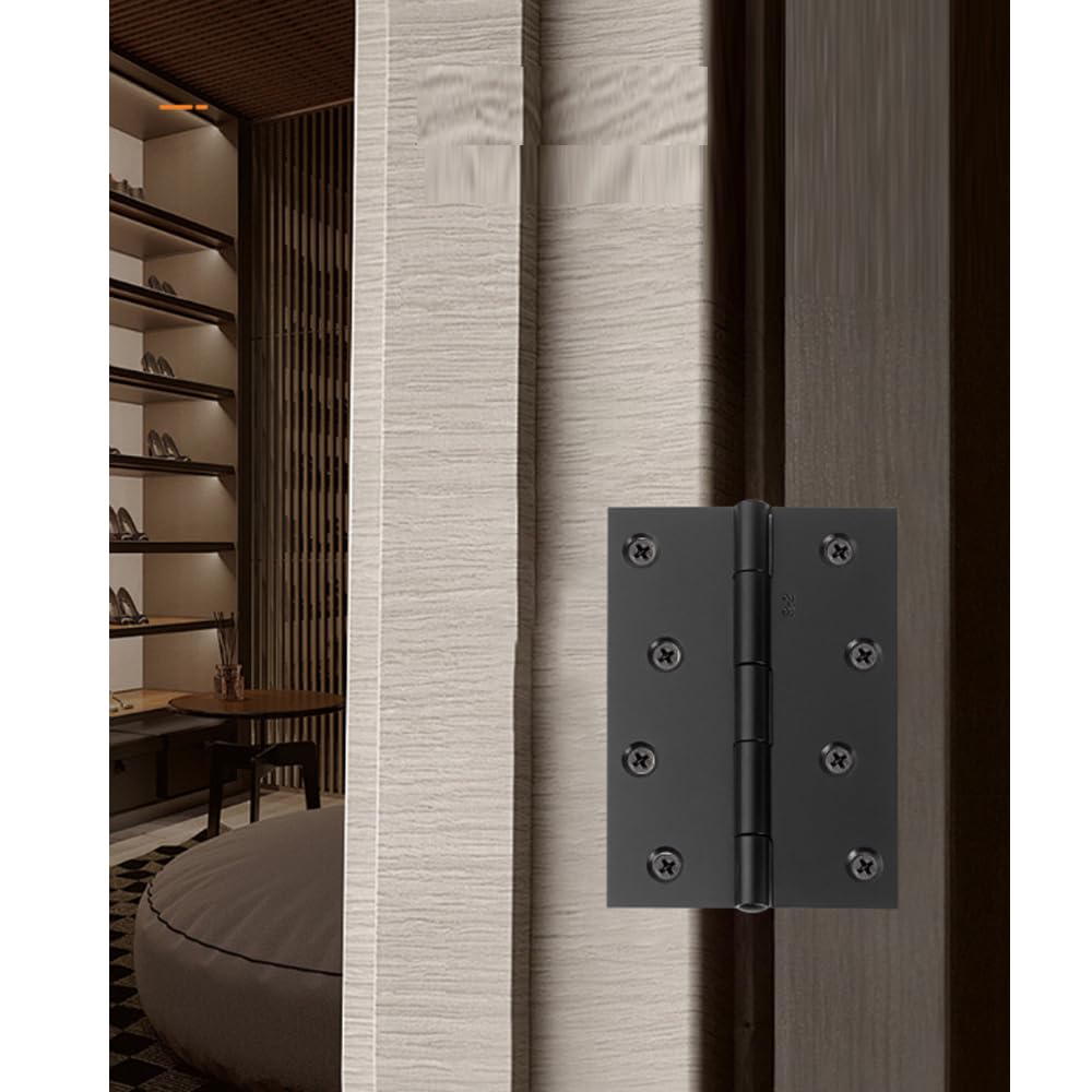 20 cerniere per porta 38 mm x 35 mm, cerniere in acciaio inox nero, cerniere interne ed esterne, utilizzate per porte, finestre, armadi, cassetti e scatole