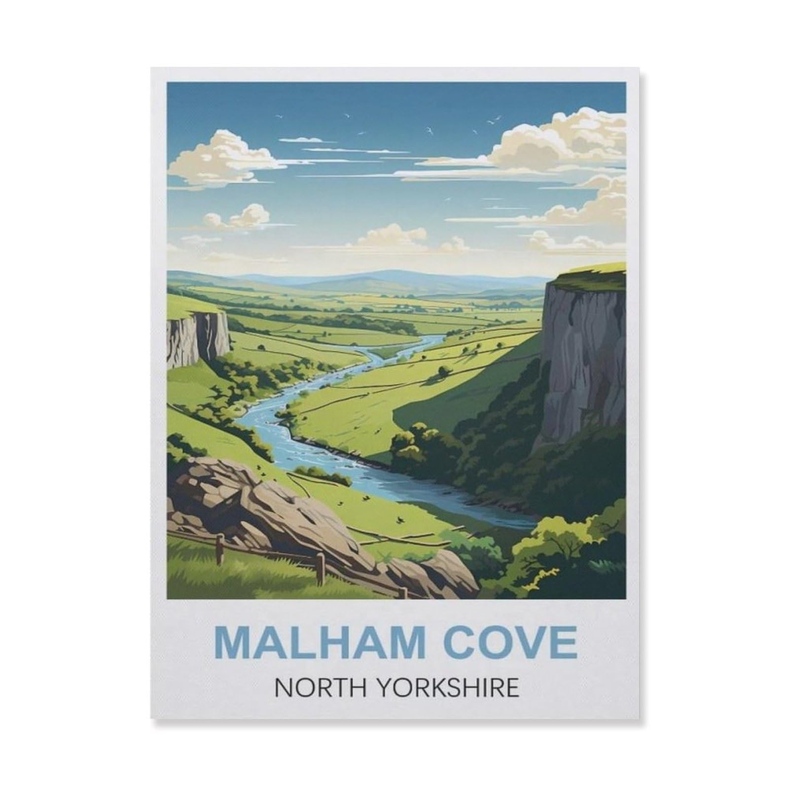 Metal Signs，Malham Cove North Yorkshire(20x30cm）