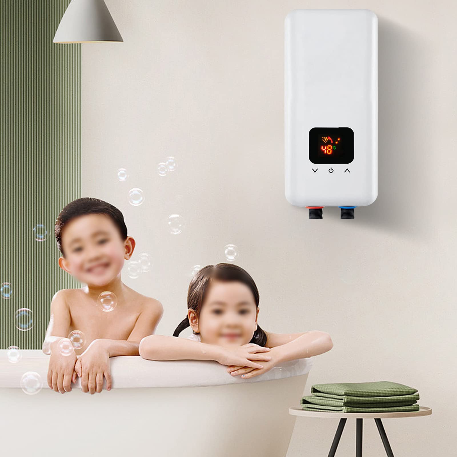 Instant warmwaterkraan, Elektrische Keuken Boiler Tap Instant Warm Water Kraan Heater Koude Verwarming Kraan Tankless Instantane Boiler Wastafelkraan met snelle verwarming