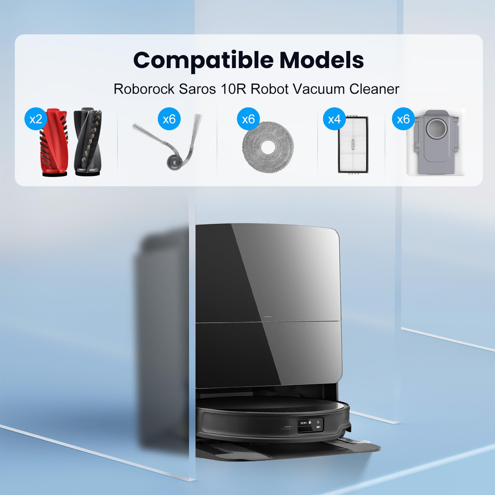 Robot Aspirateur Xiaomi Roborock Q5 Q5+ Plus Brosses LatéRales