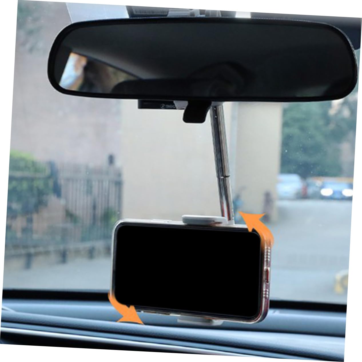 DOITOOL 3 Soportes De Teléfono con Clip para Espejo Retrovisor De Coche Soporte para Teléfono Soporte De Navegación Material Abs Conducción Segura.