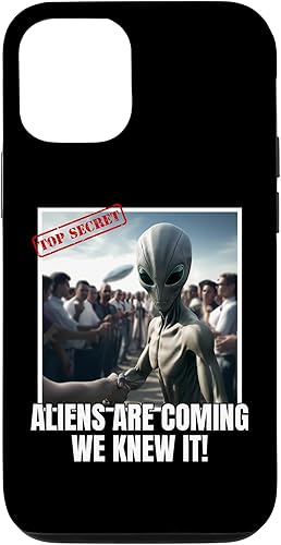iPhone 14 Pro Aliens are Coming Lo sabíamos! Alien shake Hands Ovnis Earth Case