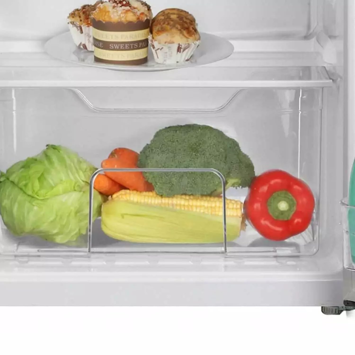 Avilia Frigorifero Basso Monoporta 85L in Acciaio Inox Nero 54x57x84cm - Sistema di Raffreddamento Statico con Ripiani Regolabili e Piccolo Freezer - Ideale per Riporre Alimenti e Bevande