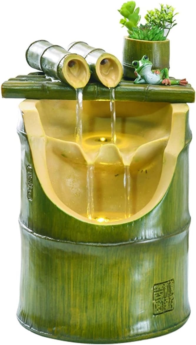 Tabletop Fountain Creative Water Fountain Decoration Office Lucky Feng Shui Wheel Desktop Fountain Indoor Living Room Desktop Office Decoration Desktop Fountain