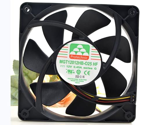 MGT12012HB-O25 HF 120x120x25mm 12V 0.45A 12CM 3-Wire Cooling Fan