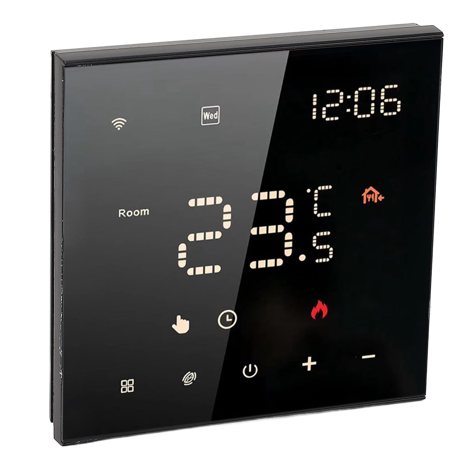 Termostato Intelligente, Controllo App Temperatura 5-70°C Riscaldamento Pavimento 16A Termostato per Riscaldamento Ambienti Residenziali for Famiglie Uffici Hotel Appartamenti