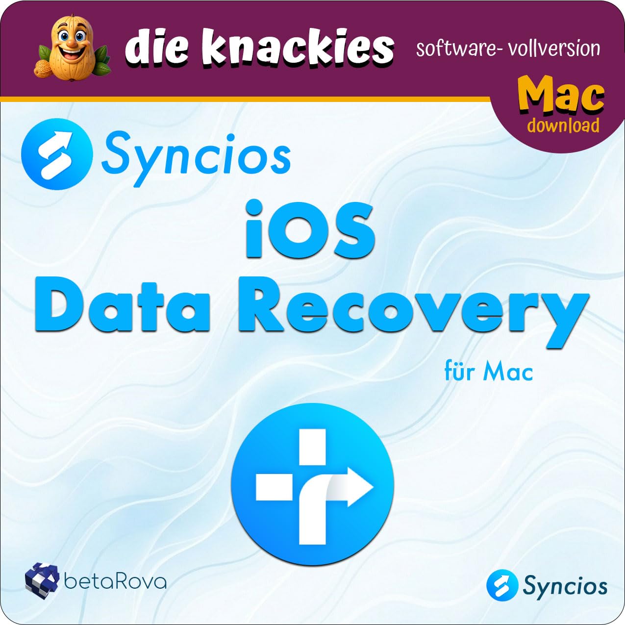 die knackies - Syncios iOS Data Recovery für Mac | iPhone Datenrettung Software | Stellt gelöschte Fotos, WhatsApp, Nachrichten, Kontakte wieder her | Kompatibel mit iOS & macOS