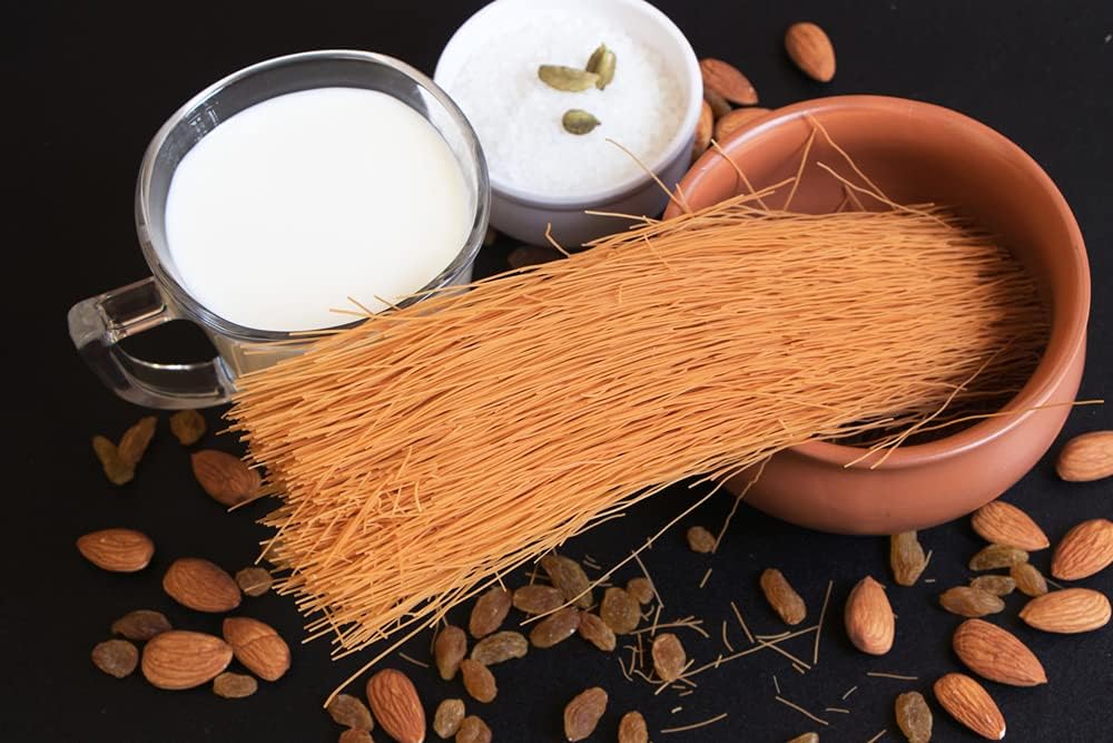 Medhyata Long Cut Roasted Seviyan Vermicelli (400G)/ Natural Vermicelli Semiya/Sevaiya/Sevai/Semoi/Sewai/Sevian/Seviyaan Golden Vermicelli