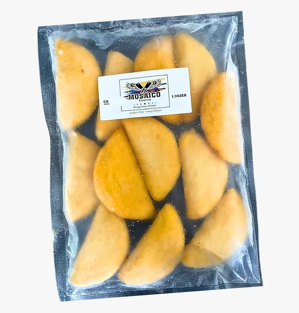 Mosaico Frozen Mini Empanadas Gluten Free by Mosaico Venezuelan Cuisine (48 count) (Ham and Cheese)