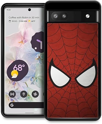 Funda compatible con funda para Google Pixel 6A, Hero Man 003 de lujo para anticaídas y a prueba de golpes para niña y niño, funda de teléfono móvil
