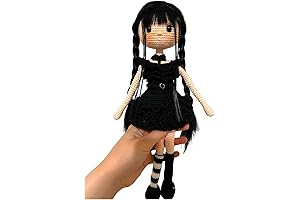 Wednesday Addams Handmade Crochet Doll: A Fusion of Horror and Cuteness