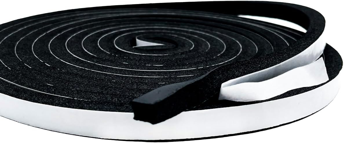 Ruban Adhésif En Mousse Antichoc 40mm X 1mm - 5m De Longueur - Adhésif Une Face - Noir/Jaune Uxcell