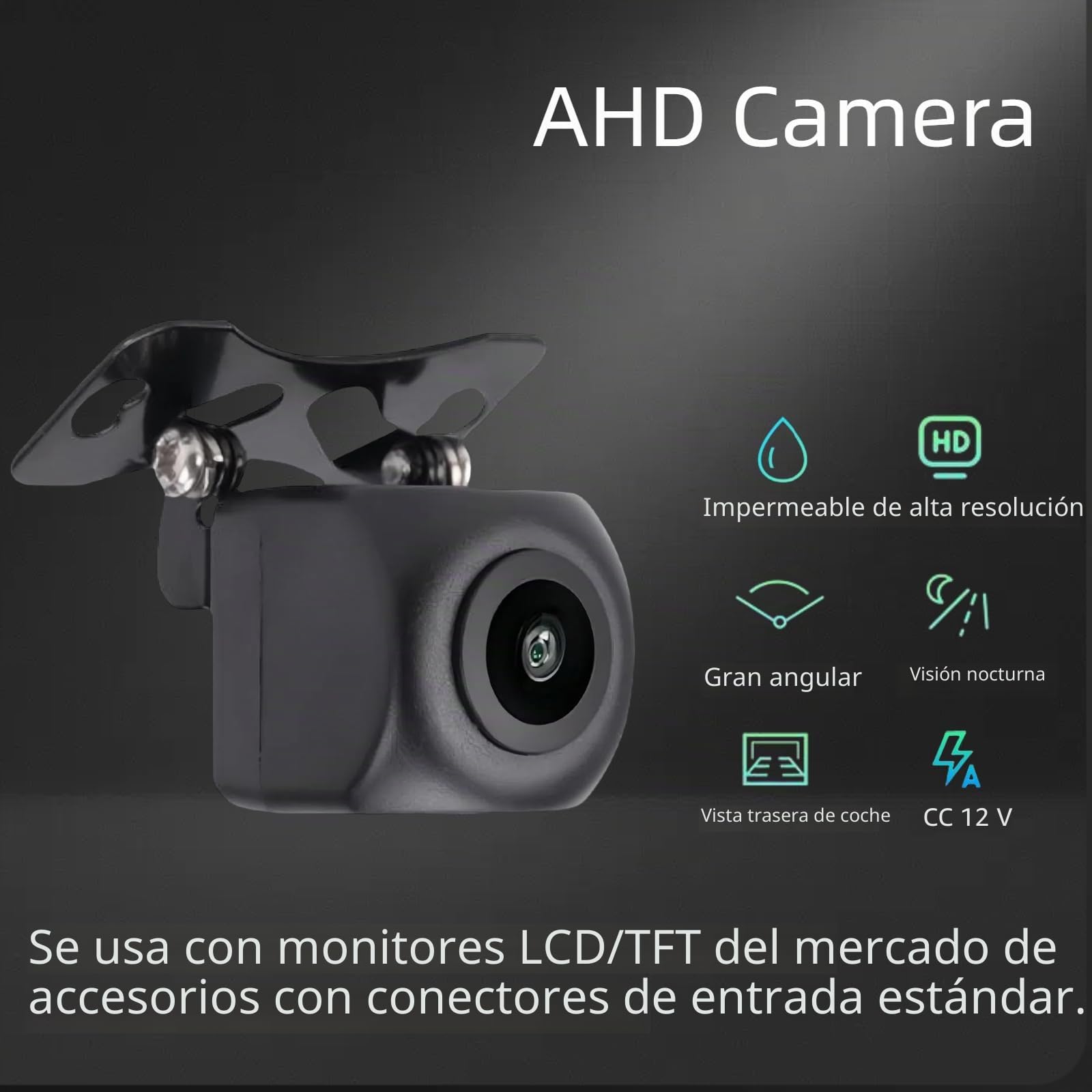 4 Pin Cámara de Marcha Atrás AHD Cámara de Coche Cámara de Visión Trasera Impermeable 149 ° ángulo de Visión 720/1080P Cambiable 2.5MM Jack Car Camera