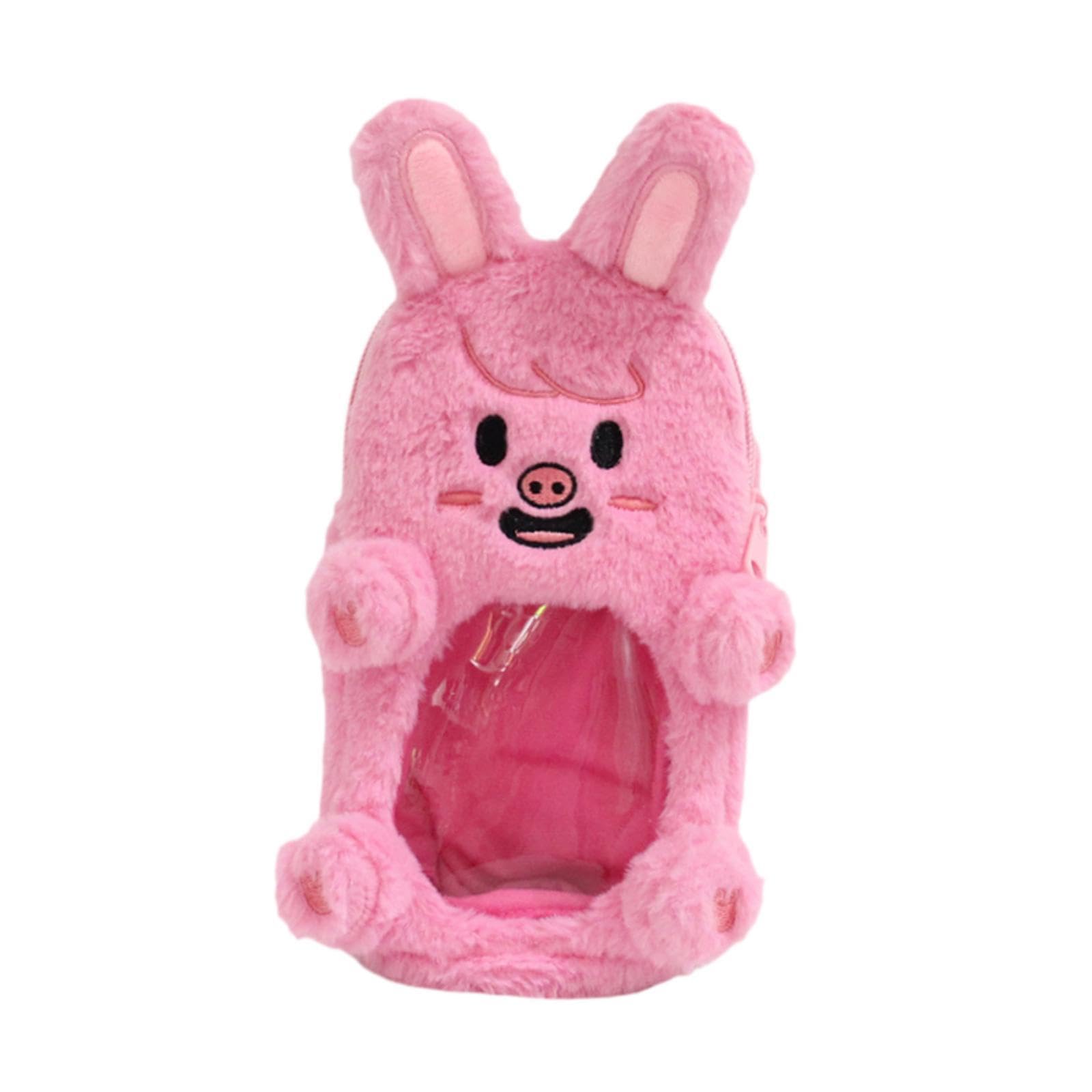 Merishopp Plush Photocard Holder Soft Lovely Pig Shaped Cartoon Small Doll Storage Bag | Clothing Shoes & Accessories | Womens Accessories | Wallets-image-28
