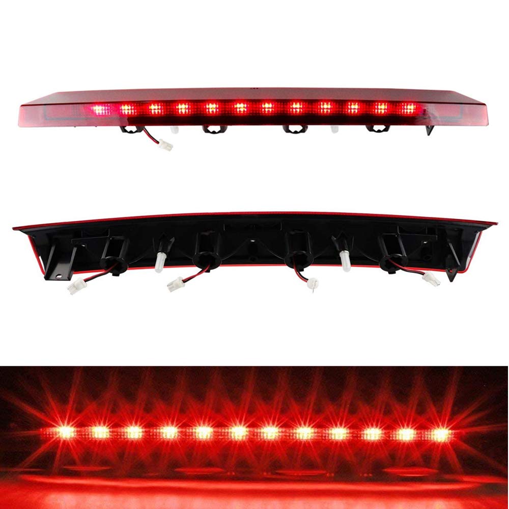 High Mount 3rd Stop Light Assemblies,Compatible with 1999-2004 Ford Mustang Third Center Cargo Reverse Rear LED Brake Light Bar Taillight (Red)