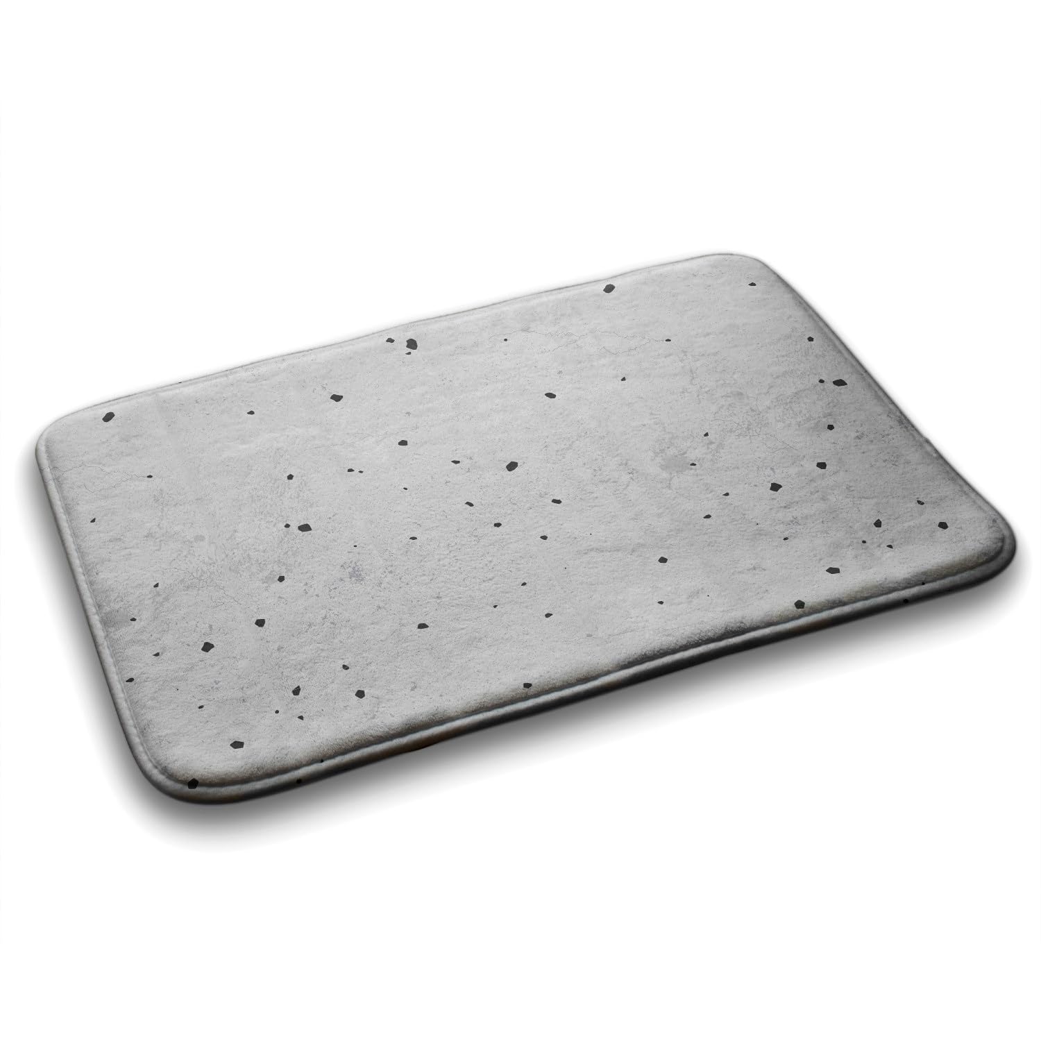 Tapis de salle de bains douceur Tulup 90x60 cm motif abstraction maculaire étanche