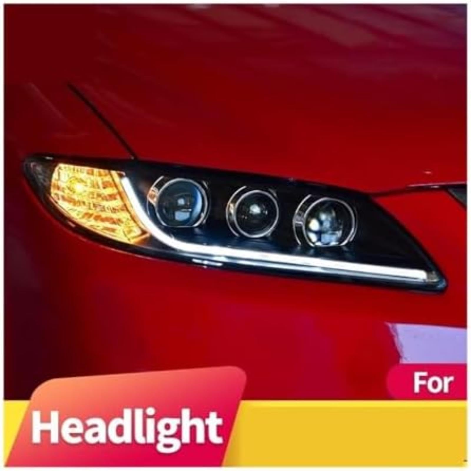 Dla Mazda 6 2002-2008, dla Speed ​montaż reflektorów światła do jazdy dziennej kierunkowskaz ksenonowe światła mijania przednie lampy reflektor Lustrzana lampka kierunkowskazu (Hid Lamp)