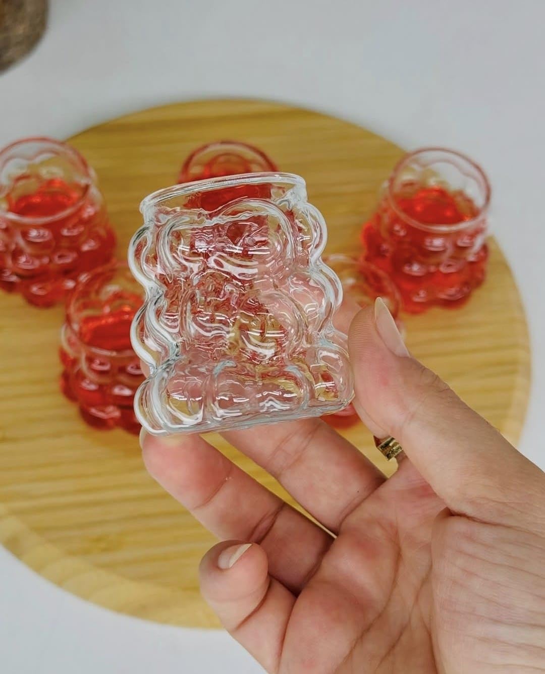 Orret Home 75 ml 6'lı Üzüm Bardak Seti, Bubble Bardak, Bulut Bardak, Kahve Yanı Sunum Bardağı, Zarif ve Şık Tasarım, İçecek Sunumları İçin İdeal