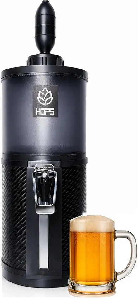 Chopeira Gelo Refrigerada Chopp Serpentina Black Portátil Setbeer Hops