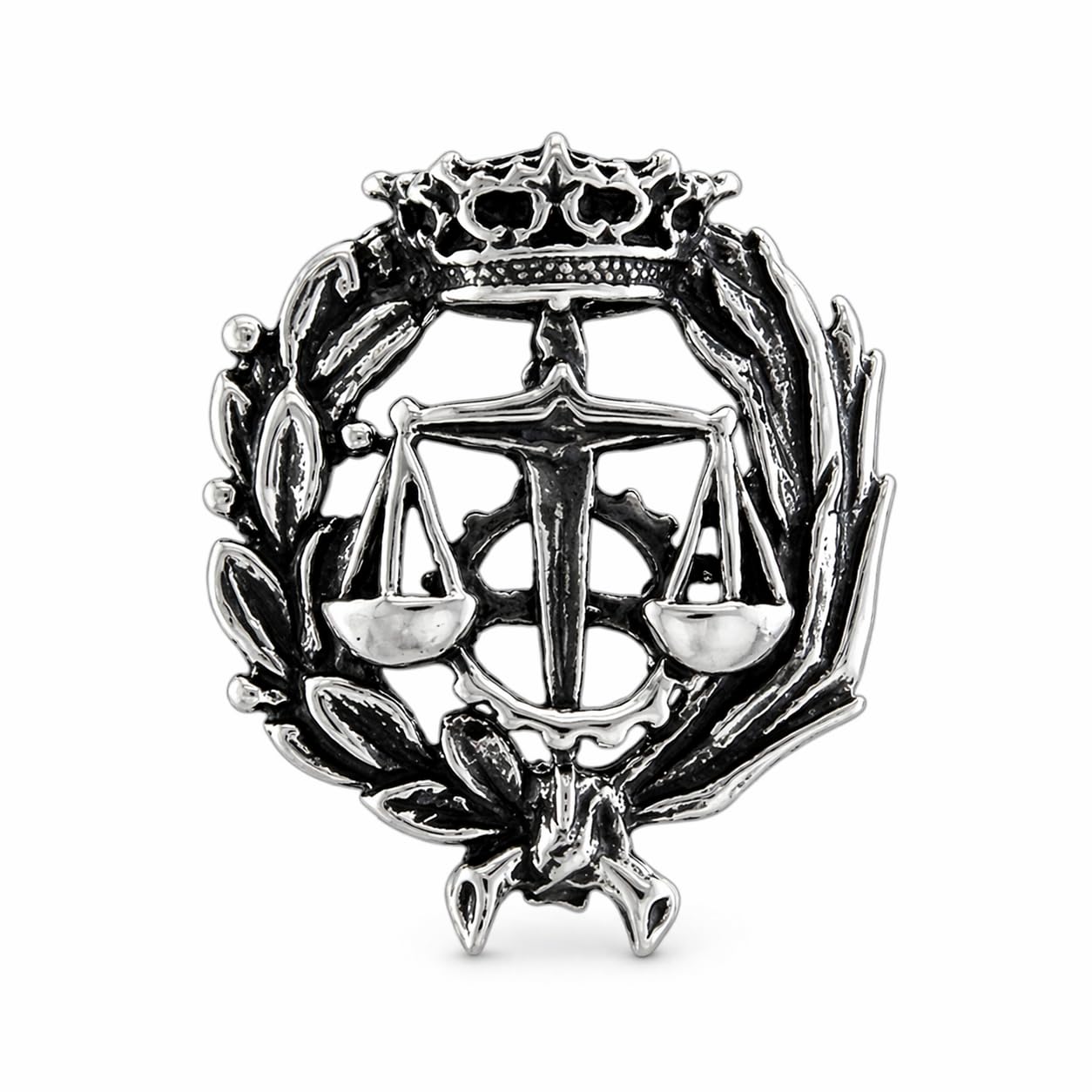Insignia de Graduado Social en Plata de Ley 925, con Estuche