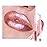 Kaely 2-in-1 Rose Gold Metallic Lipstick and Lip Liner, Shimmer Liquid Metallic Lipsticks for Women, Glitter Lip Gloss Stain Long Lasting Waterproof Smudge Proof 24 Hour, Vegan Makeup, 04
