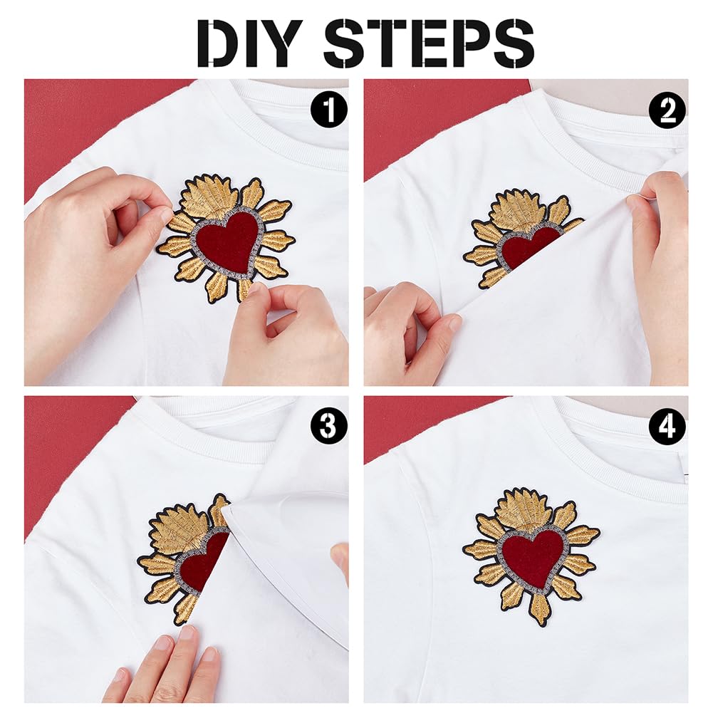 AHANDMAKER Strass Patches Herzform - 20 Stück In 4 Größen