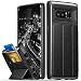 Galaxy Note 8 Wallet Case, Vena [vCommute] Upgraded Version [Military Grade Drop Protection] Flip Leather Cover Card Slot Holder with KickStand for Samsung Galaxy Note 8 (Space Gray / Black)
