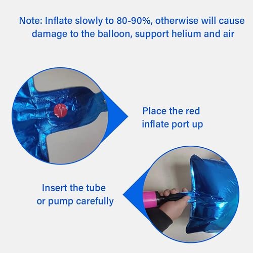 Miniatura 4 de Santonila Decoraciones azules de cumpleaños número 36, banderines y decoración para tartas, globos de látex con confeti número 36, faroles de papel