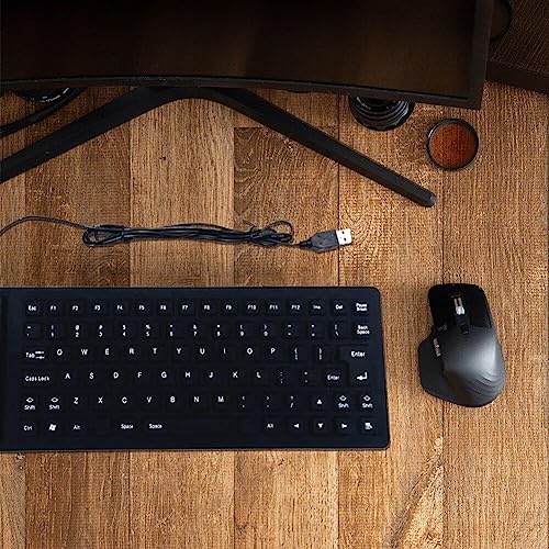 Clavier d'ordinateur USB étanche et pliable mini format