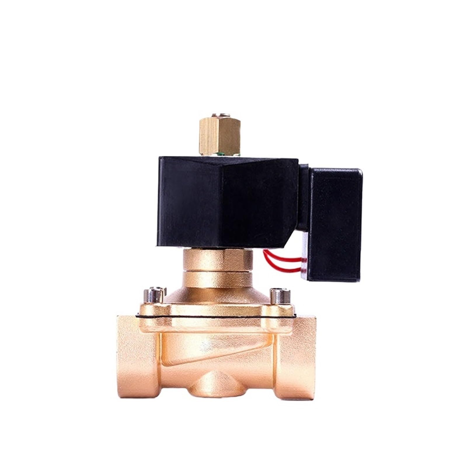 UWUKCJOKQ 1" Saving Normally Open Solenoid Brass Switch Water 220V 12V Energize Not Fever(NPT-110VAC)