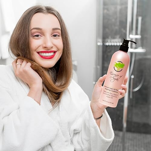 Miniatura 3 de Essence Of Argan Productos renovadores para el cuidado del cabello, condimentador infundido con aceite de argán orgánico marroquí 100% puro,