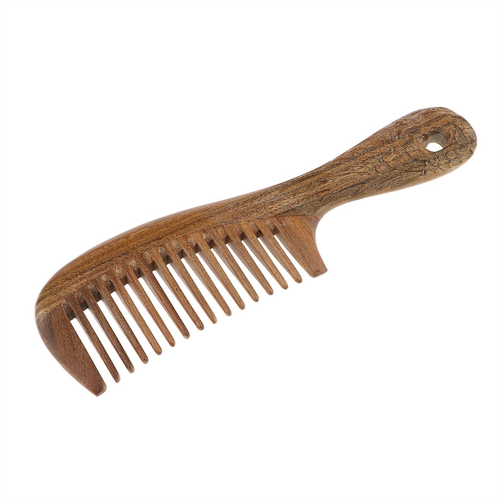 MRKU Peine para el Cuidado del Cabello, Peine para el Cabello Hecho a Mano, Cepillo para el Cabello con Mango para Barba, Cepillo para el Cabello