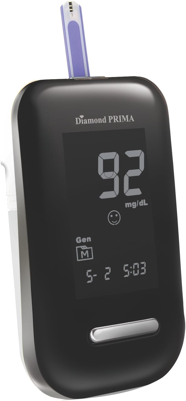 Diamond Prima Glucometer with 25 Strips (Black)