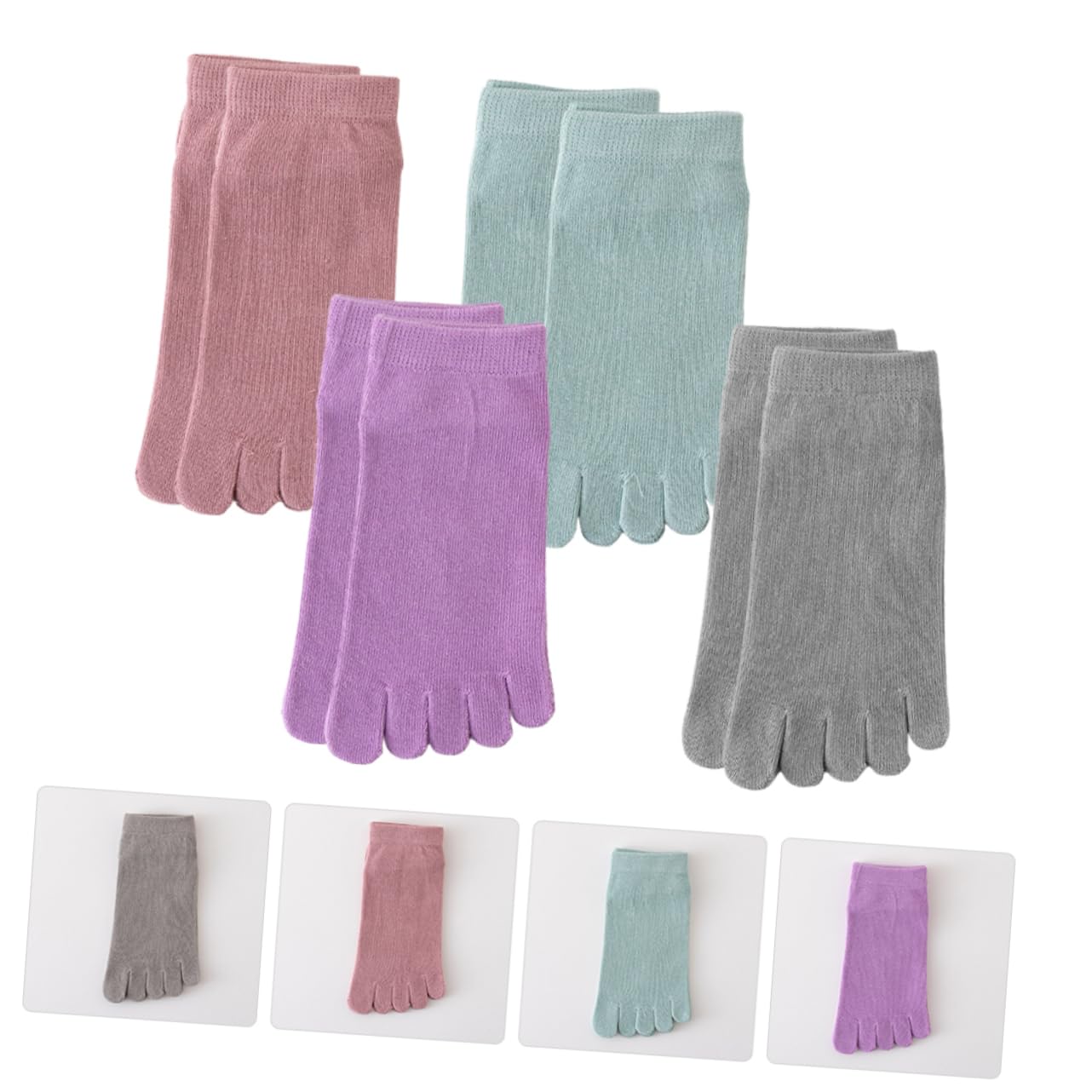 Ipetboom Comfortable Women Toe Socks Low Cut Ankle Socks Thin for Women Washable