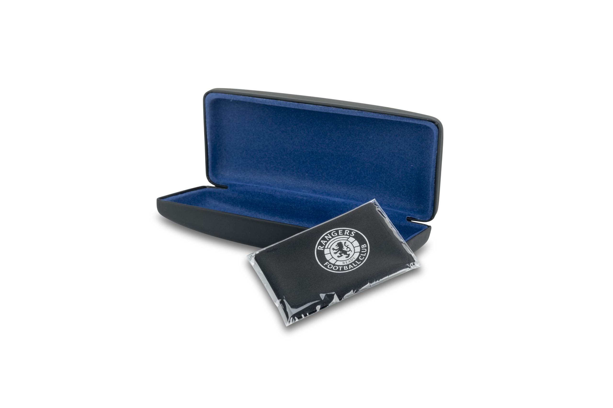Sporting Profiles Official Glasgow Rangers FC Glasses Case with Cleaning Cloth Gift Boxed Eyewear Holder