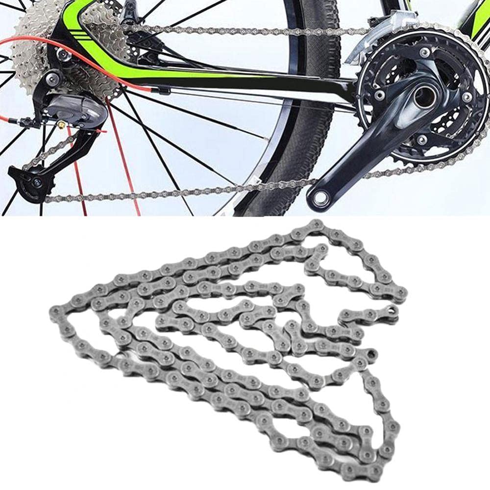 Łańcuch rowerowy, 116L 6-7-8 biegów Srebrny Ultralekki Mountain Road