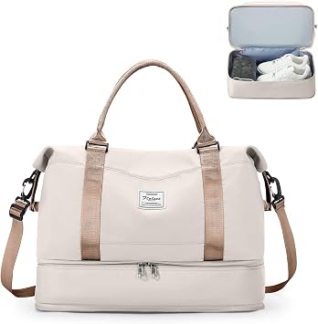 SEAFEW Sac de Voyage Cabine 40x30x20 cm avec Compartiment Chaussures et Poche Humide