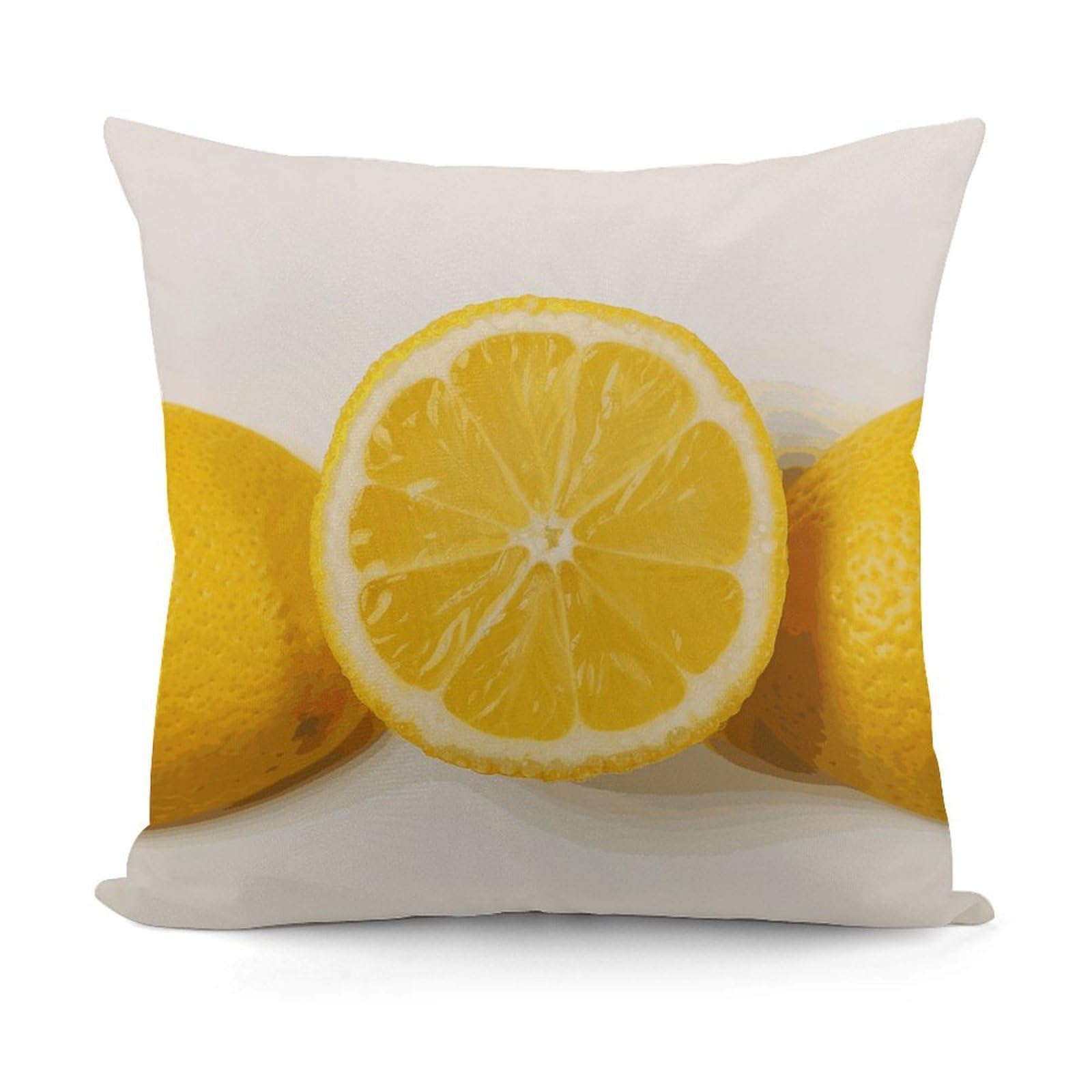 Adfgyerh Style Summer Lemon Decorative Pillow Covers, Throw Pillow Covers Soft For All Seasons, Pillowcases For Couch Living Room Sofa Bedroom 18X18 Inch