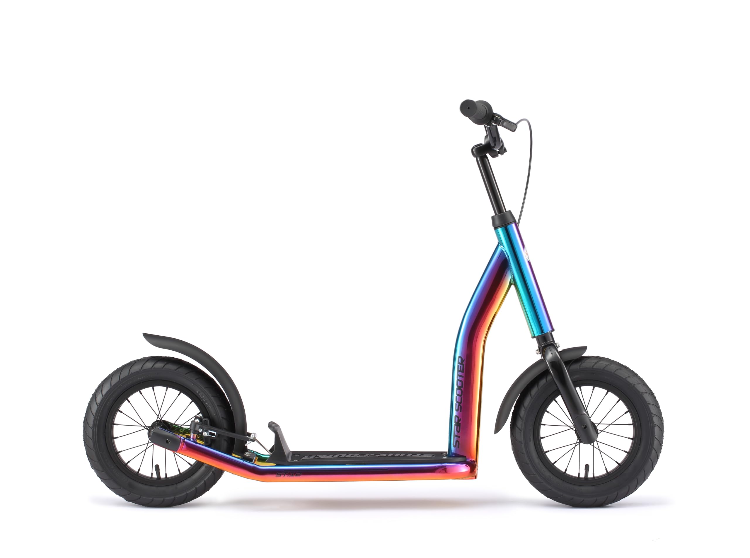 STAR SCOOTER Kinder Tret Roller ab 7 Jahre | City Kick Scooter Luftreifen Höhenverstellbar 12 Zoll New Gen