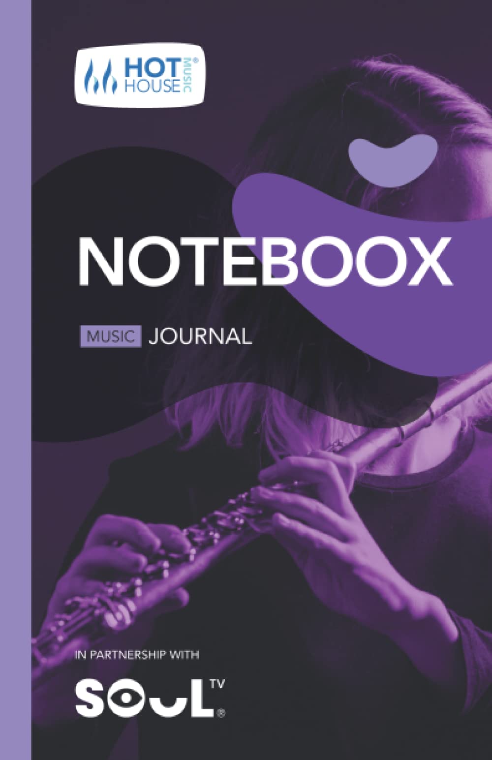 Flute: Noteboox: Music Journal – Purple
