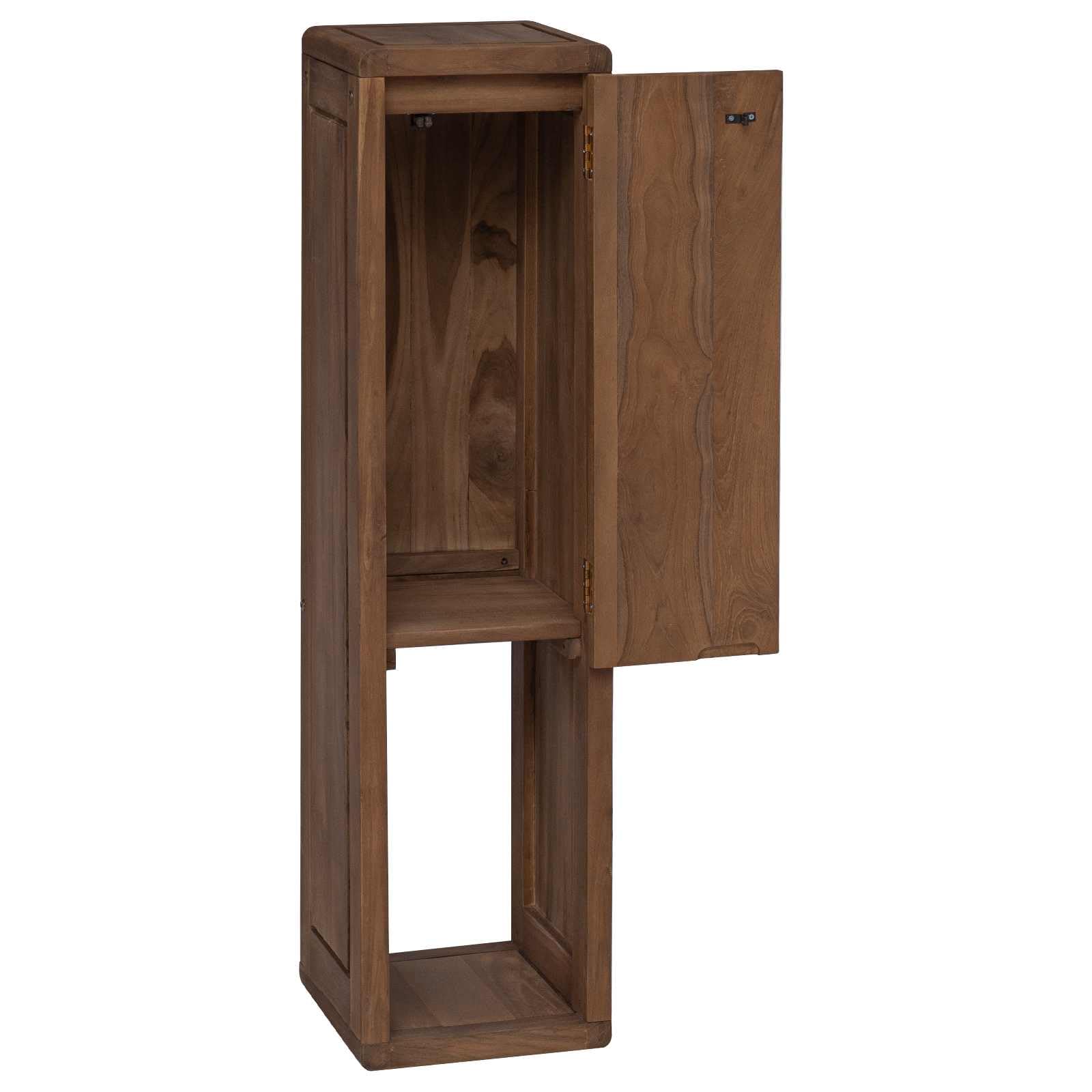 Estantería lateral para cuarto de baño, 25 x 25 x 100 cm, madera